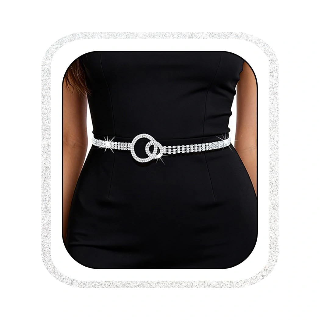 Abien Rhinestone Dress Belt — view 1