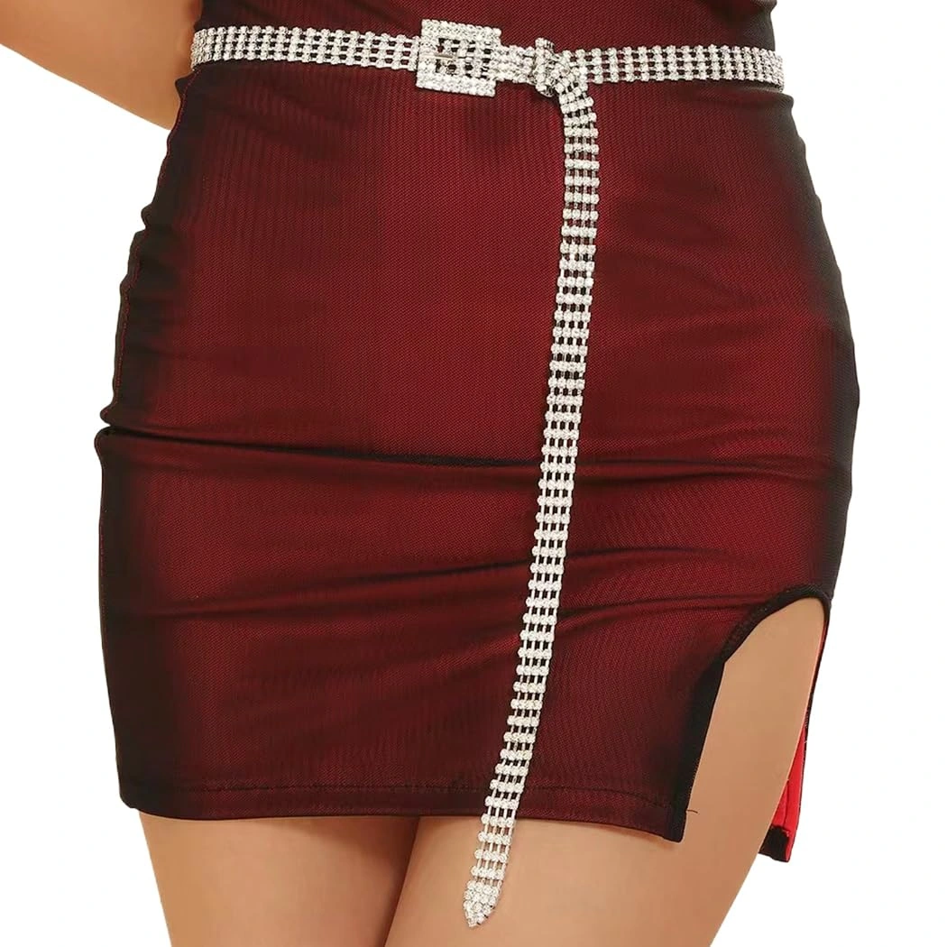 Abien Rhinestone Dress Belt — view 1