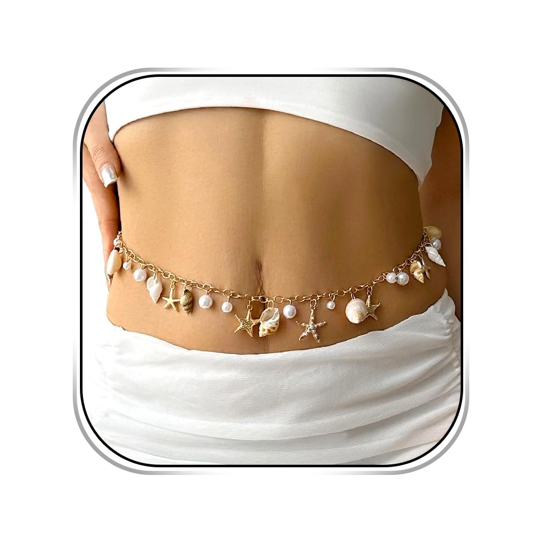 Abien Pearl & Starfish Waist Chain — view 1