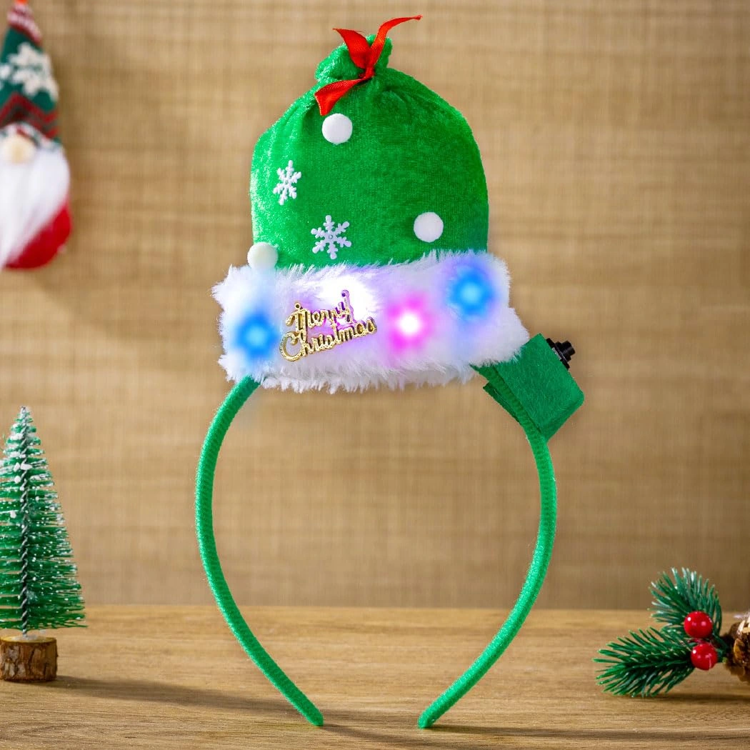 Abien Light-Up Santa Hat Headband — view 1