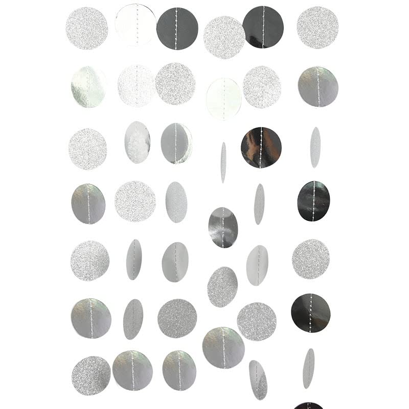 Abien Silver Circle Garland Silver