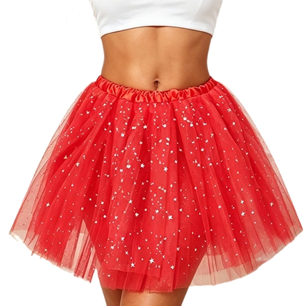 Abien Tulle Tutu Red