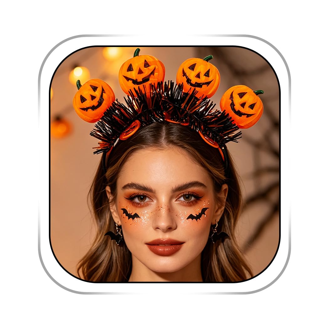 Abien Light-Up Pumpkin Headband Pumpkin · One Size